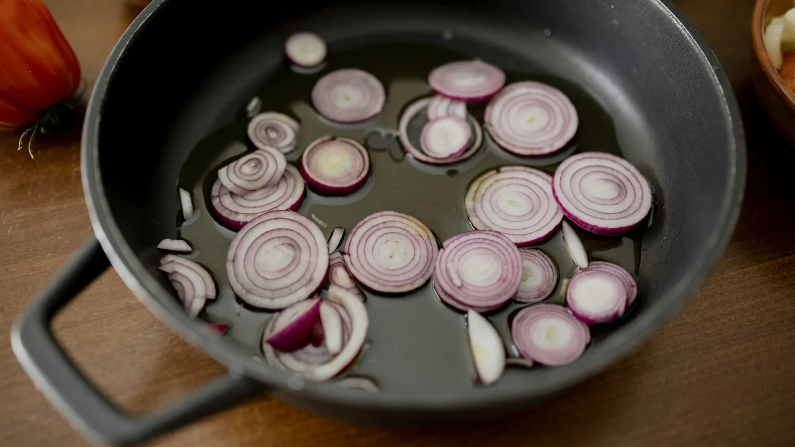 Onions frying until golden
