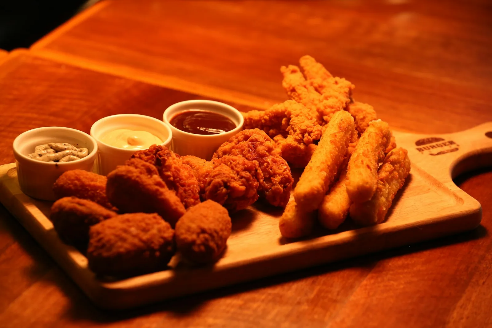 A platter of fried starters