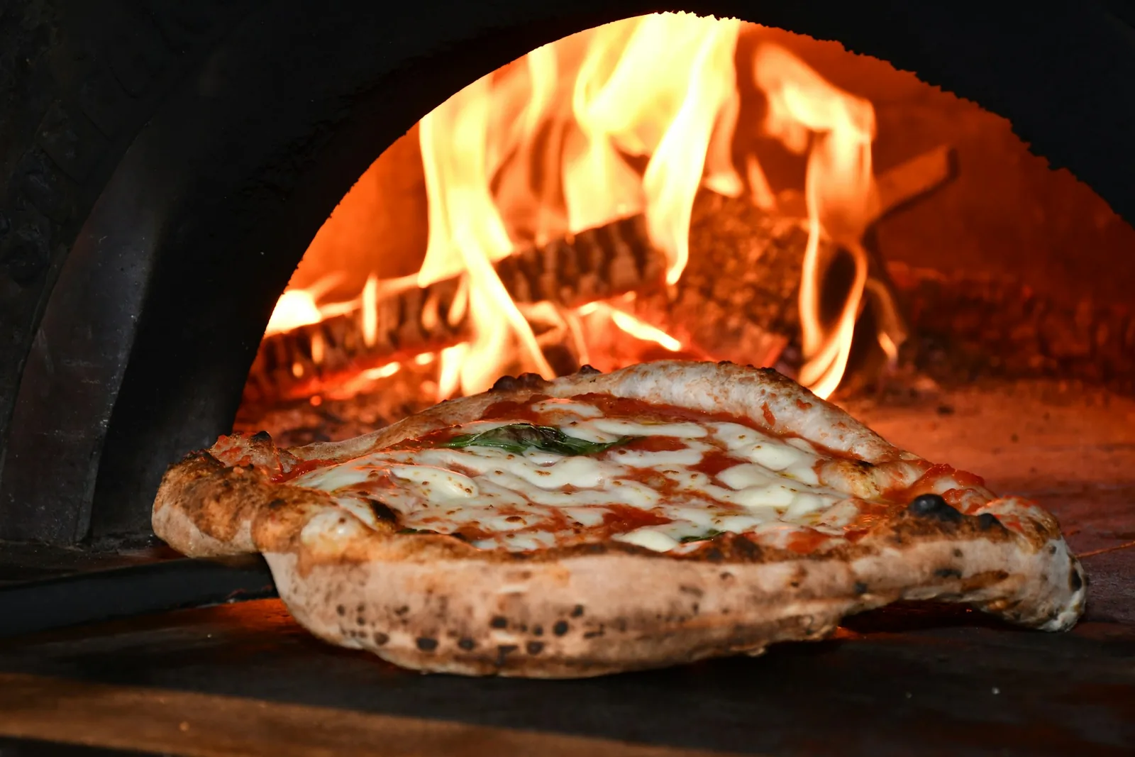 A pizza oven