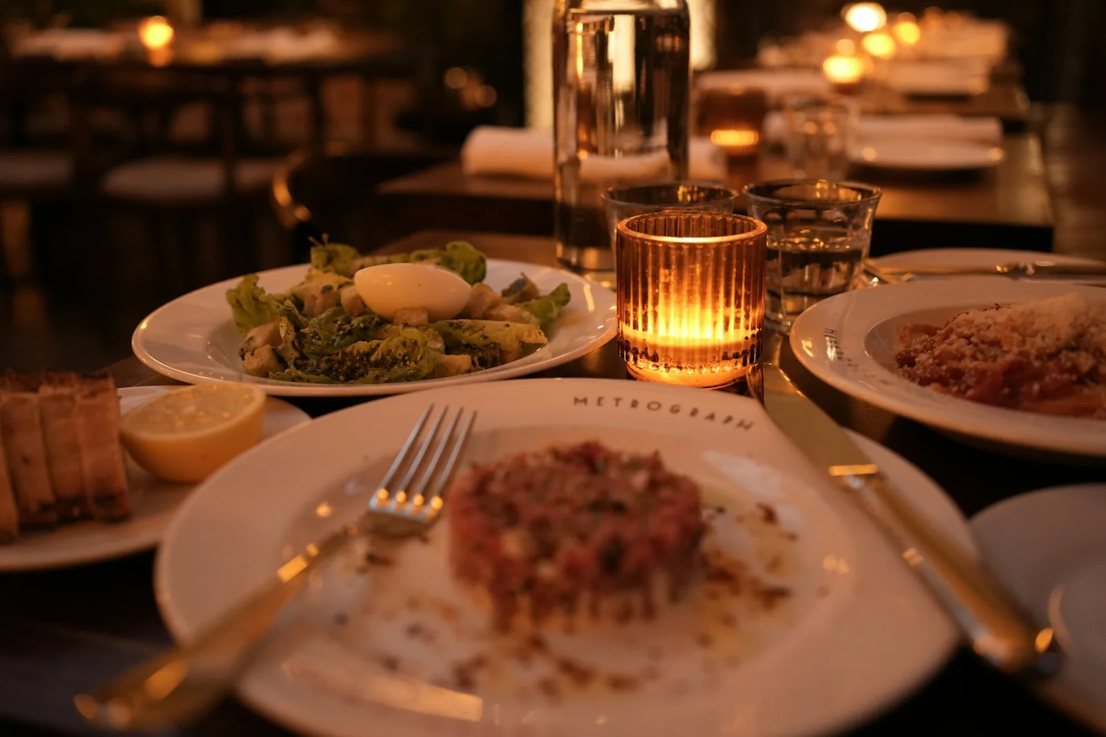 A fresh salad in warm light