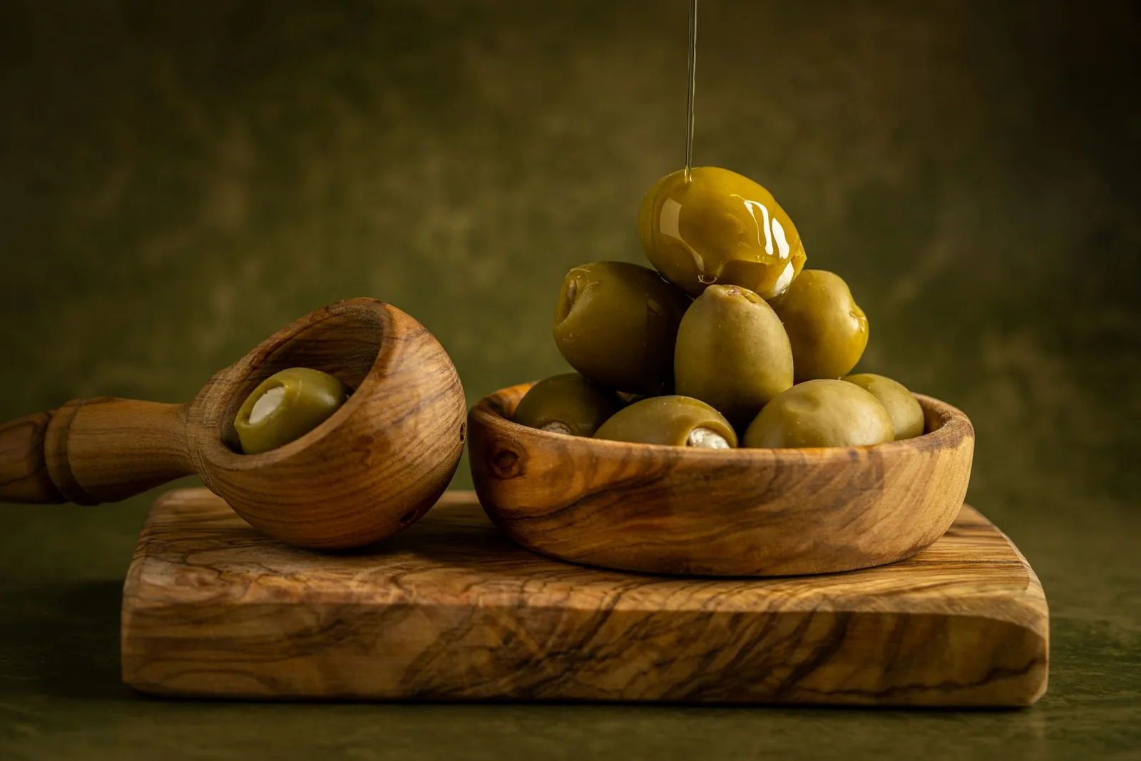 Olive oil being poured