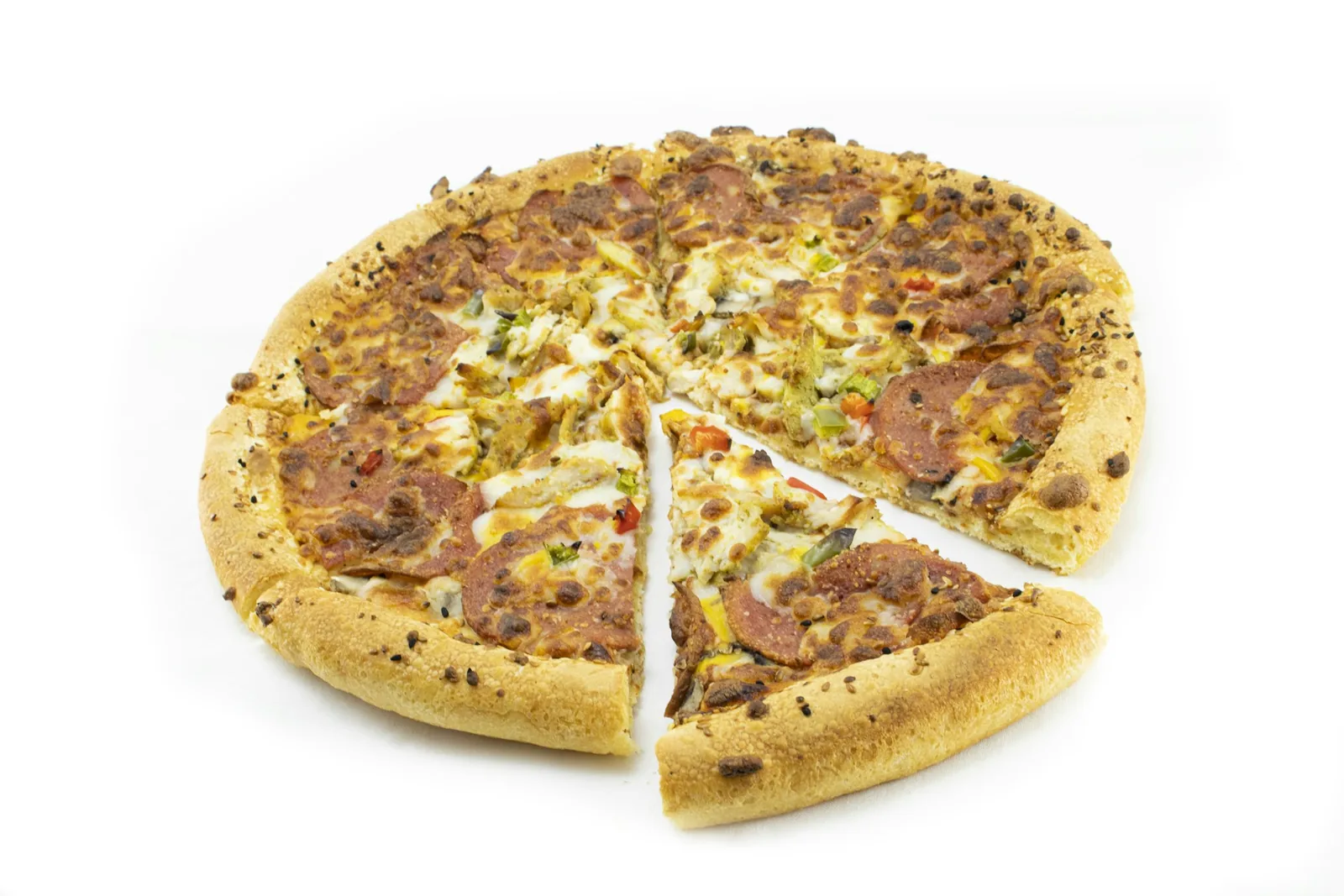 A thick deep-pan slice