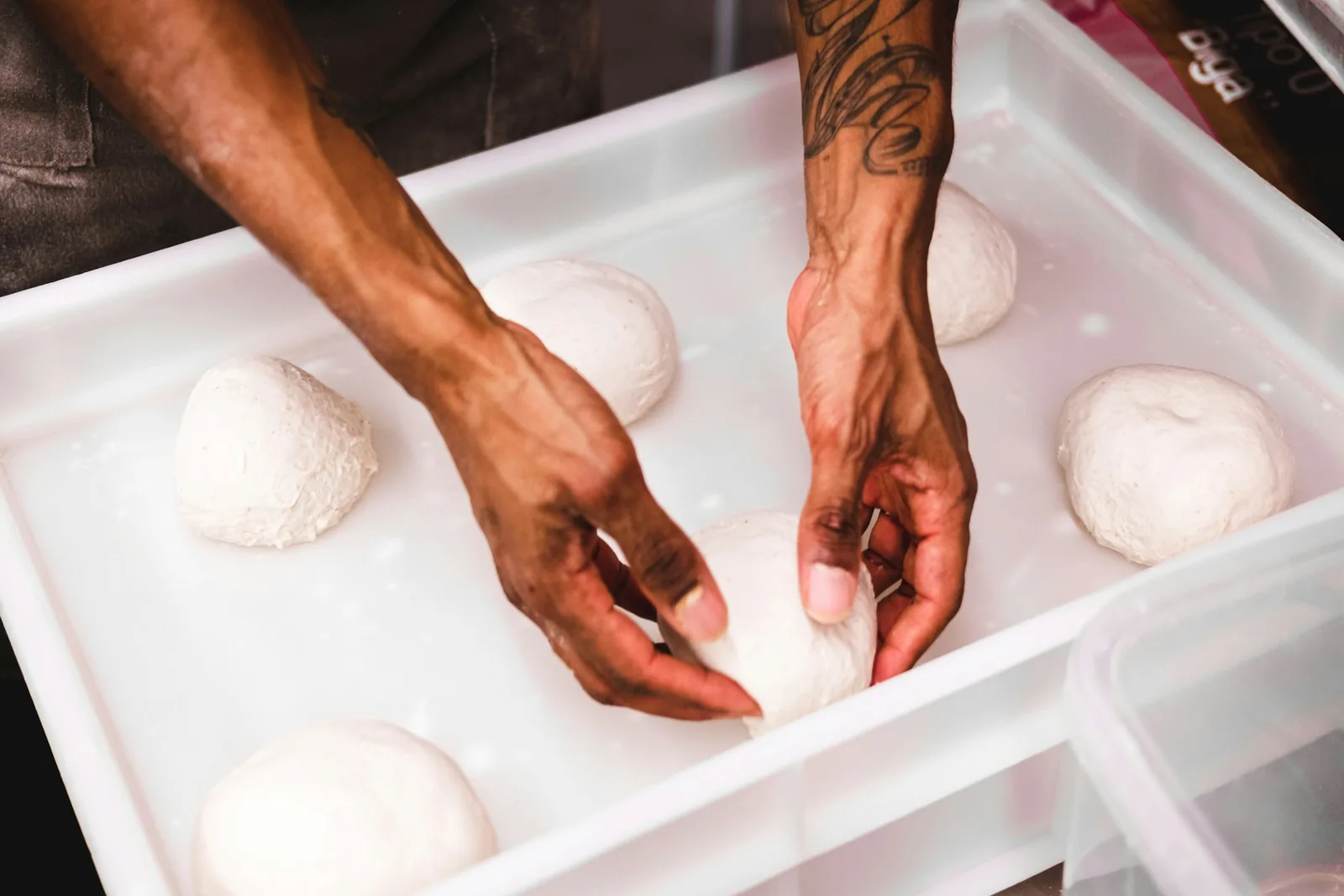 Pizza dough balls