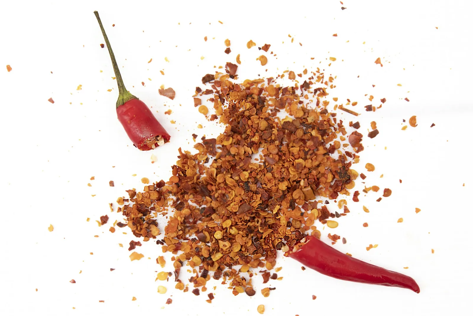 Dried chilli flakes