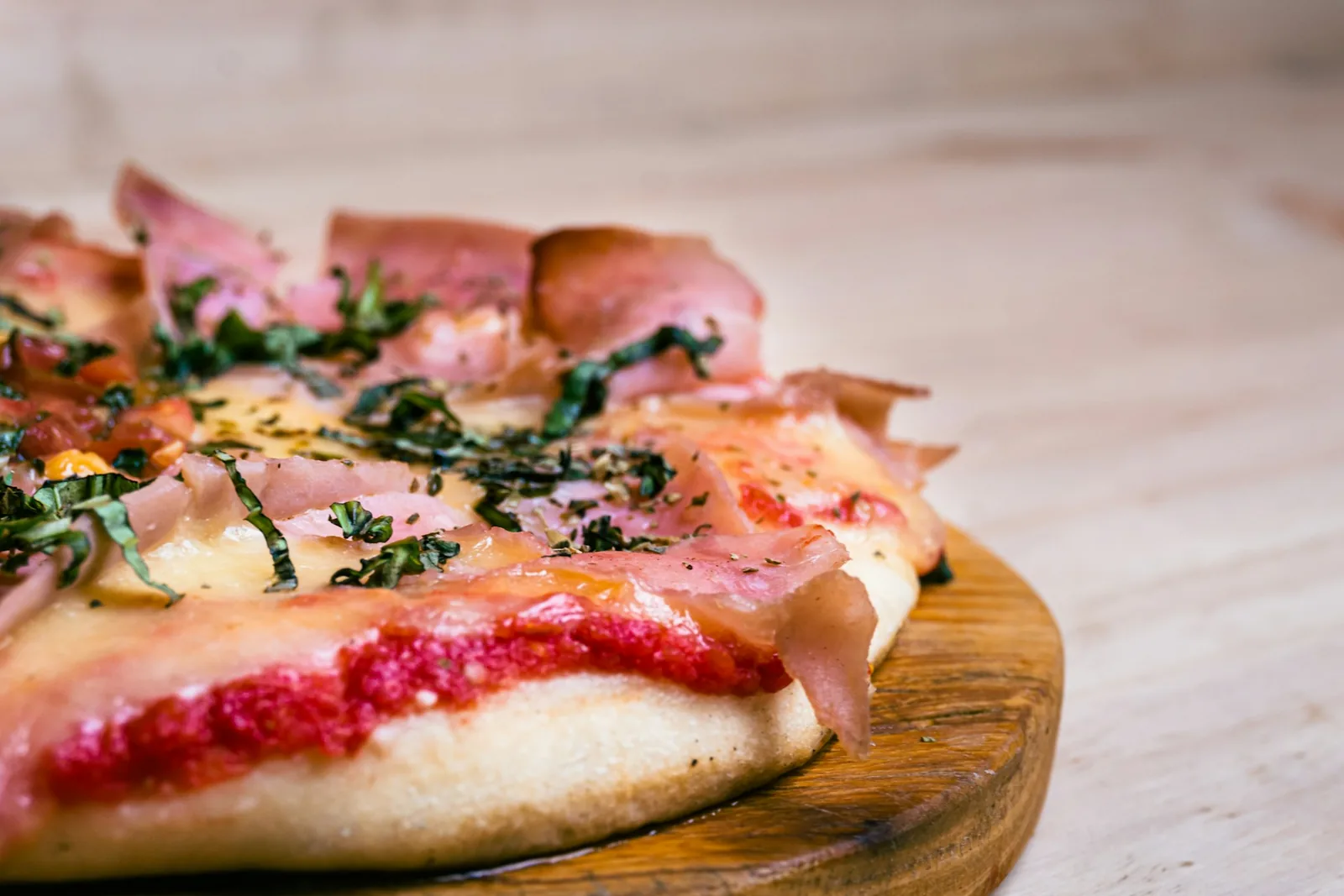 A pizza served