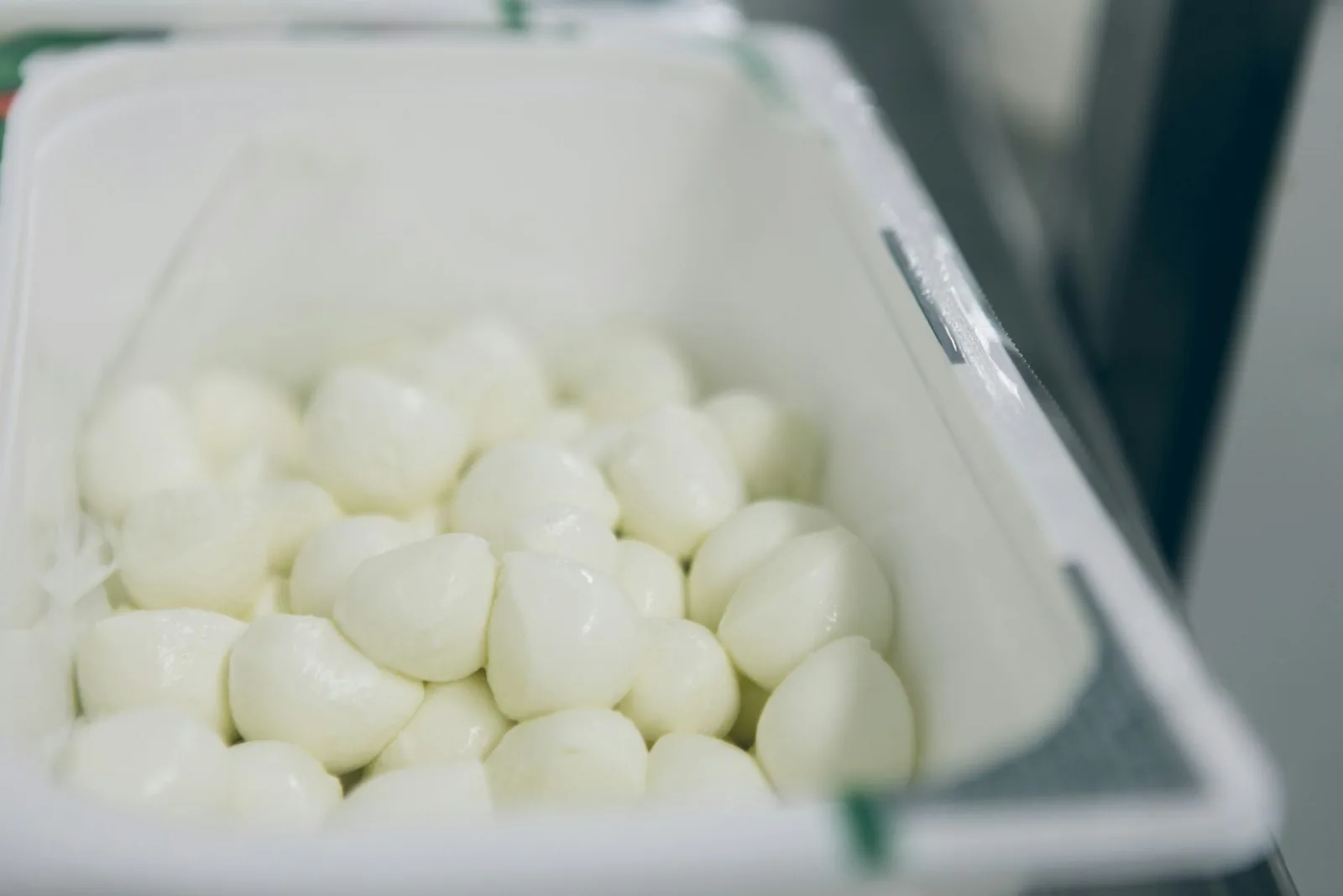 A ball of fresh mozzarella