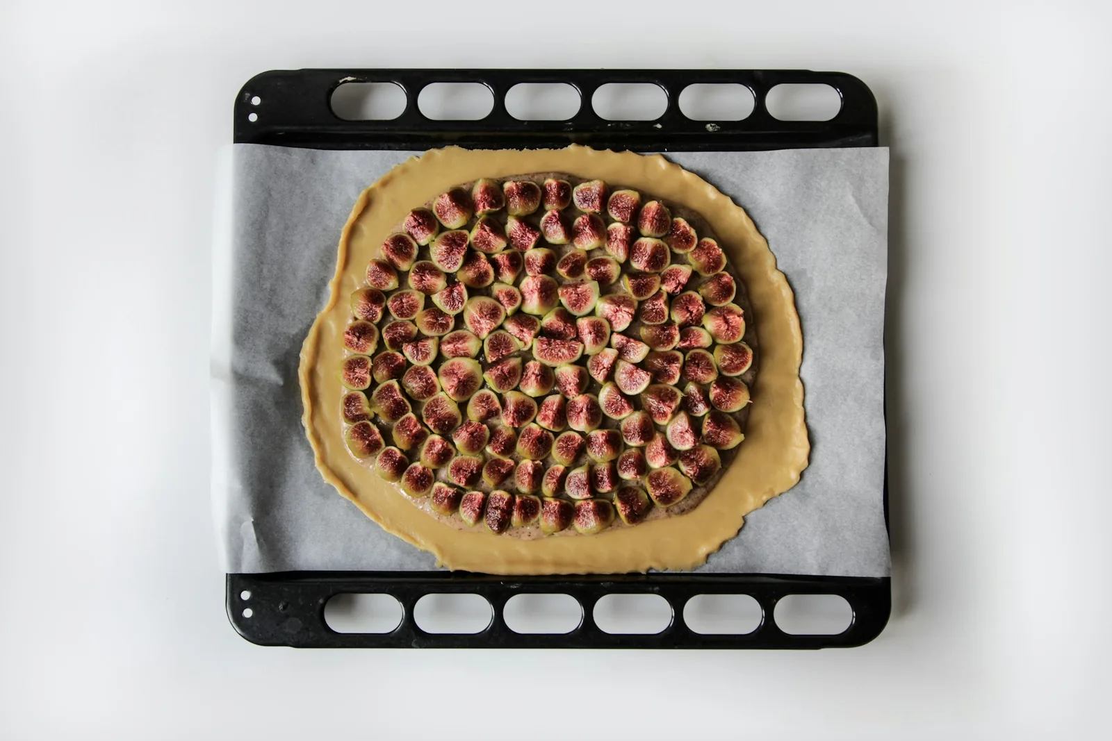 The thick outer edge of a pizza