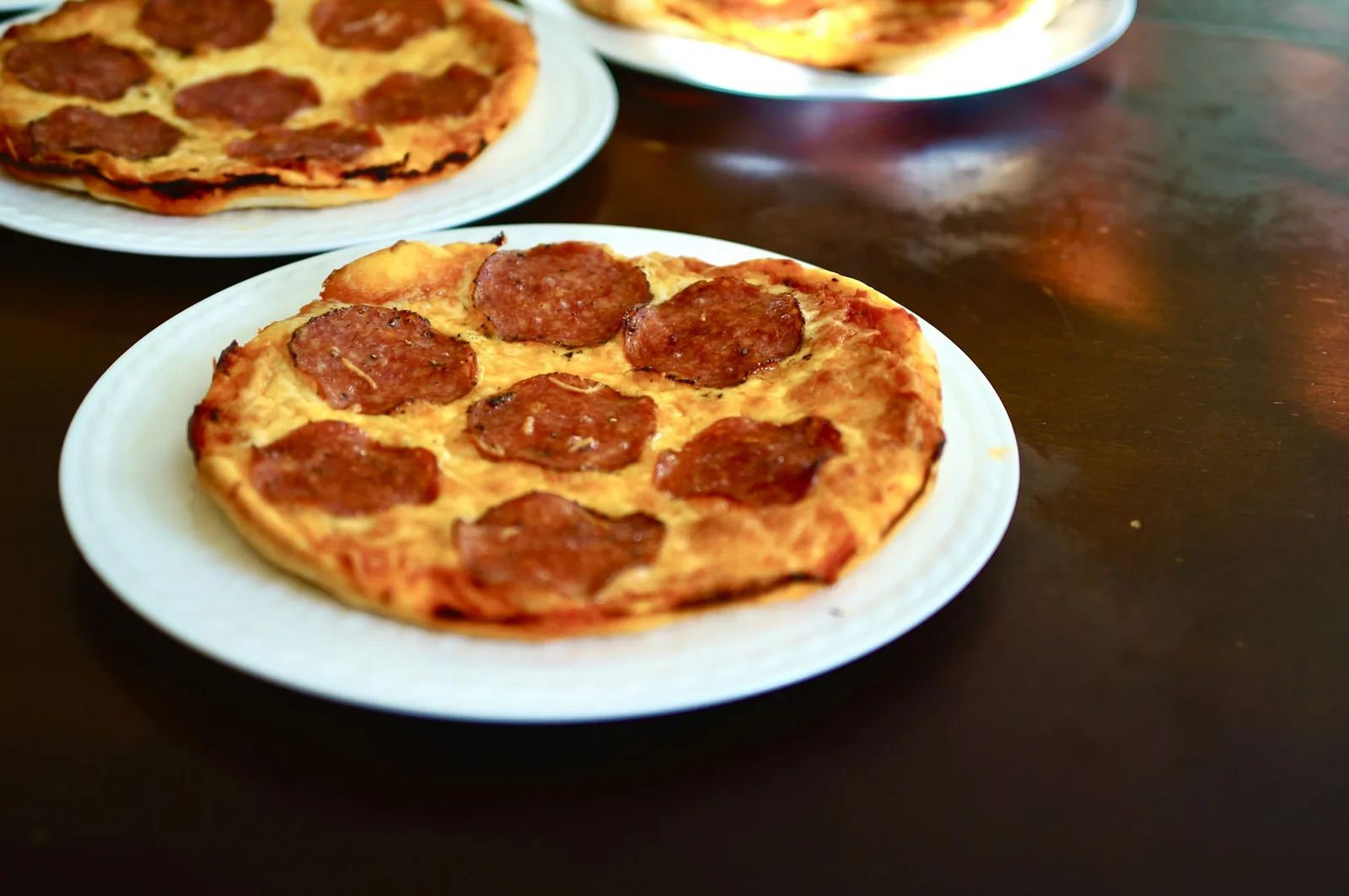 Pizza slices on a plate