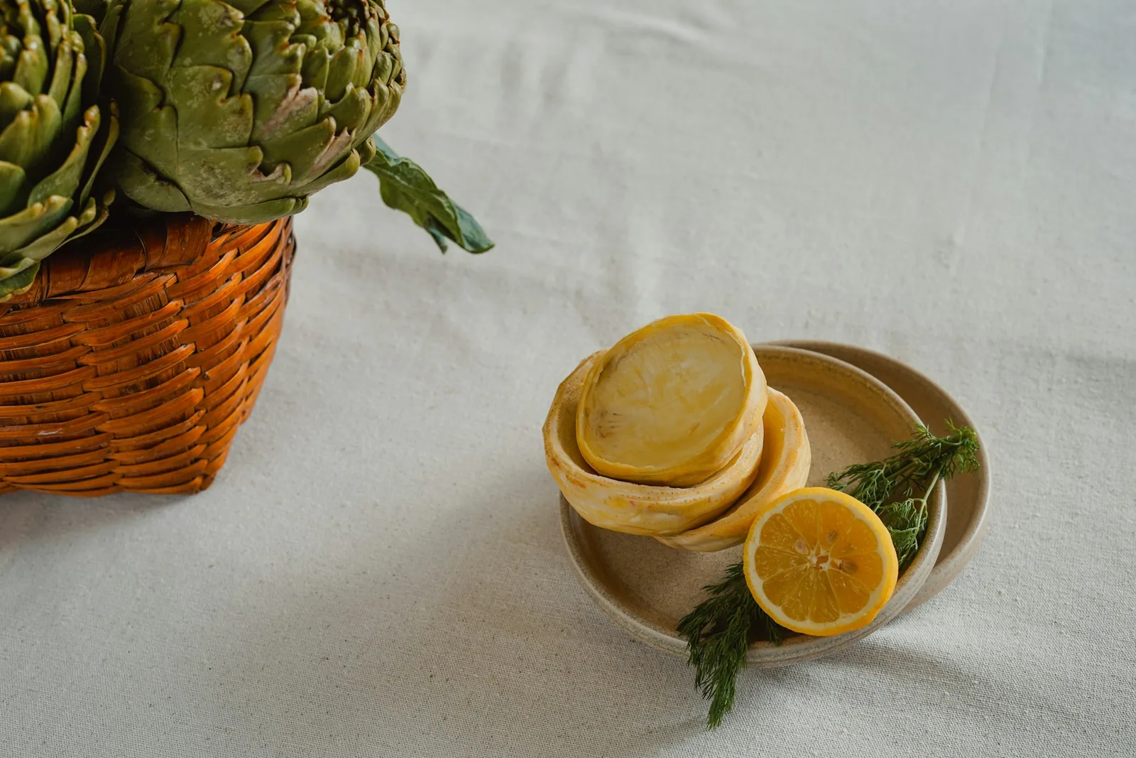 Artichokes and lemons